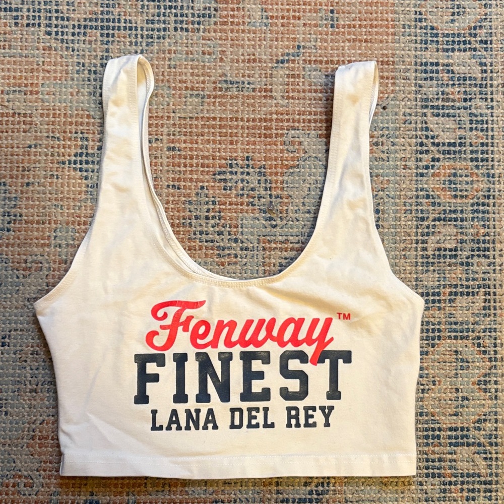 Cream Lana Del Ray Fenway’s Finest Crop Top